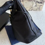 Black and Gold Nylon Tote Bag-no box - Image 8