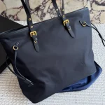 Black and Gold Nylon Tote Bag-no box - Image 7