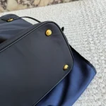 Black and Gold Nylon Tote Bag-no box - Image 5