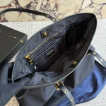 Black and Gold Nylon Tote Bag-no box - Image 3
