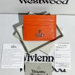 Orange toothpick pattern card holder, horizontal style-box