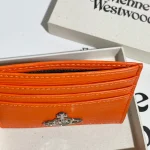 Orange toothpick pattern card holder, horizontal style-box - Image 3