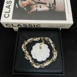 Leather-wrapped chain pearl rope necklace-box - Image 2