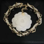 Leather-wrapped chain pearl rope necklace-box - Image 5