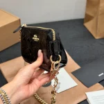 Mini Embossed Patent Leather Mahjong Bag-box - Image 7