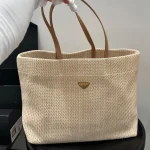 Straw Woven Tote Bag, Single-Shoulder Shopping Bag-no box