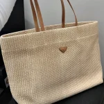 Straw Woven Tote Bag, Single-Shoulder Shopping Bag-no box - Image 10