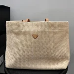 Straw Woven Tote Bag, Single-Shoulder Shopping Bag-no box - Image 9
