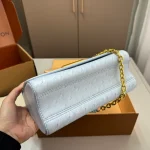 Ostrich-embossed Twist Lock Bag-box - Image 9