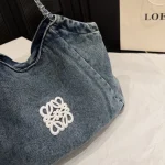 Denim Chain Tote Bag-no box - Image 5