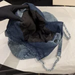 Denim Chain Tote Bag-no box - Image 3