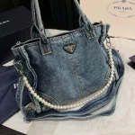 Denim Pearl Tote Bag-box - Image 10