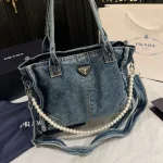 Denim Pearl Tote Bag-box - Image 7