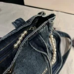 Denim Pearl Tote Bag-box - Image 5