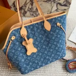 Vintage Denim Monogram Pet Tote Bag | The Ultimate Luxury Bag for Pet Owners-box
