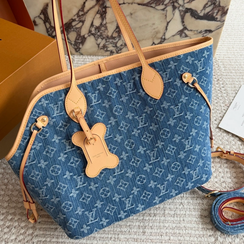 13426939675751400 Vintage Denim Monogram Pet Tote Bag | The Ultimate Luxury Bag for Pet Owners-box - Image 1