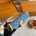 Denim Baguette Bag-box - Image 9