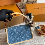 Denim Baguette Bag-box - Image 6