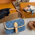 Denim Baguette Bag-box - Image 3