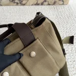 Vintage Canvas and Leather Tote Bag-no box - Image 7