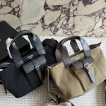 Vintage Canvas and Leather Tote Bag-no box