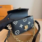 Embossed Leather Messenger Bag-box - Image 9