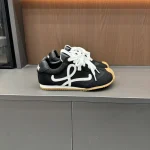 Low-Top Lace-Up Casual Sneakers with a Round Toe-box - Image 6