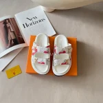 Cherry Series Velcro Platform Slippers-box