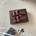 Double C rhinestone buckle with Velcro-box