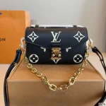 Embossed Leather Messenger Bag-box - Image 6