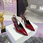 Pointed-toe high-heeled sandals-box