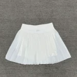 Women's Pleated Golf Tennis Skirt with Built-in Shorts, Anti-Exposure Lined Running Skort for Yoga & Sports - Image 2