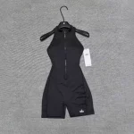 Women's Sexy High-Support Jumpsuit: Zip-Up Backless V-Neck Bodysuit with Peach Lift, Yoga & Fitness Activewear - Image 6