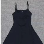 Flattering Backless Breathable Yoga Dress, Built-in Bra Tennis Skort for Outdoor Sports - Image 2
