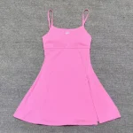 Flattering Backless Breathable Yoga Dress, Built-in Bra Tennis Skort for Outdoor Sports - Image 8