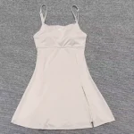Flattering Backless Breathable Yoga Dress, Built-in Bra Tennis Skort for Outdoor Sports - Image 5