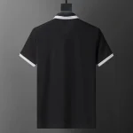 Men's Embroidered Badge Lapel Short Sleeve Polo Shirt Casual T-shirt - Image 4