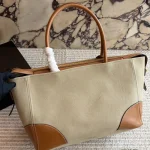 Canvas and leather tote bag-no box - Image 8