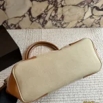 Canvas and leather tote bag-no box - Image 7