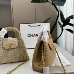 Obsessed! The ultimate raffia woven bag that makes you want to jet-set immediately~ Raffia woven lunchbox bag-box - Image 7