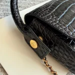 Crocodile-embossed handle chain bag- box - Image 6