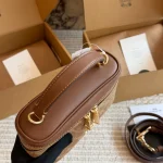 Box bag, classic monogram PVC with cowhide trim-box - Image 10