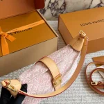 Exclusive washed pink denim with 3D raised monogram embroidery-box - Image 7
