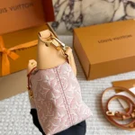 Exclusive washed pink denim with 3D raised monogram embroidery-box - Image 5