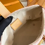 Exclusive washed pink denim with 3D raised monogram embroidery-box - Image 3