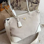 Linen Patchwork Tote Bag-no box - Image 2