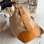 Linen Patchwork Tote Bag-no box - Image 9