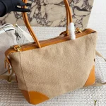 Linen Patchwork Tote Bag-no box - Image 7