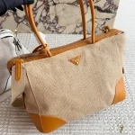 Linen Patchwork Tote Bag-no box - Image 5