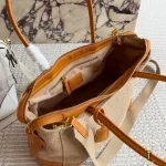 Linen Patchwork Tote Bag-no box - Image 3